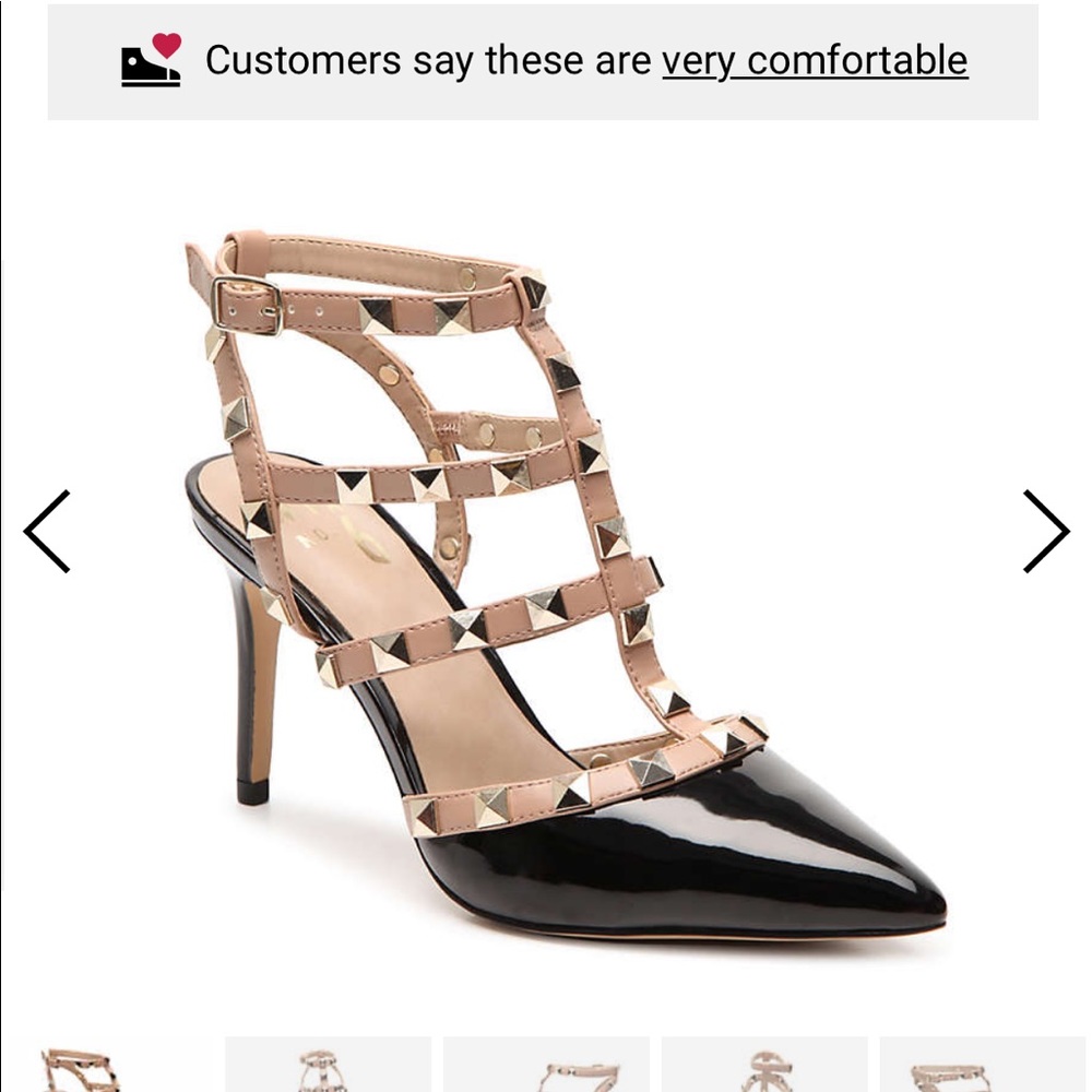 DSW studded black heels NWT MIX NO. 6